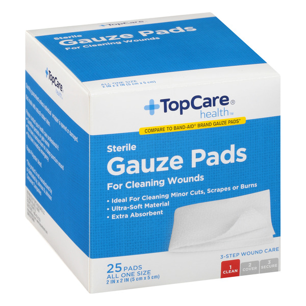 TopCare Gauze Pads, Sterile - 2 x 2 in Same-Day Delivery or