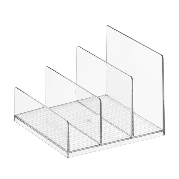 Everything Organizer 3-Section Tiered Letter Sorter - Clear