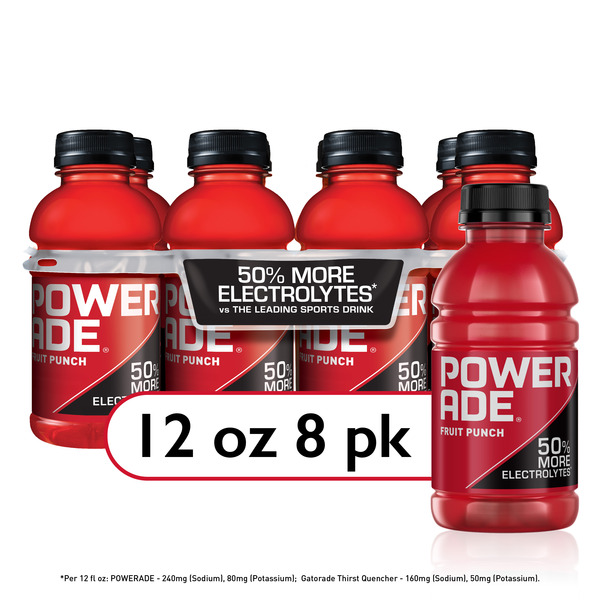 POWERADE Fruit Punch Sports Drink Bottles