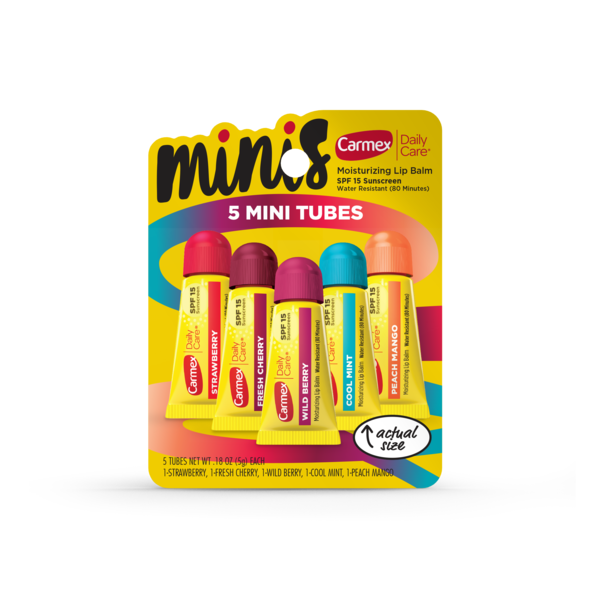 Carmex Daily Care Minis Moisturizing Lip Balm Tubes with SPF - 0.18 oz