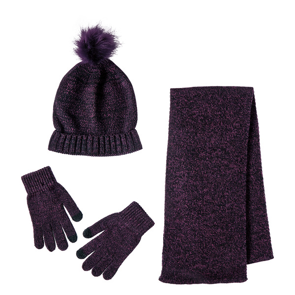 PEAK 2 PEAK 3-Piece Kids Winter Set – Hat, Scarf & Gloves, Fleece Lined, Ages 1-5 Years