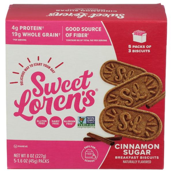 Sweet Lorens Cinnamon Sugar Breakfast Biscuits 5 Pack