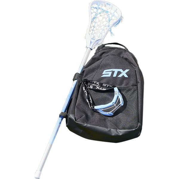 STX Girls' Crux 100 Lacrosse Starter Pack - White & Blue
