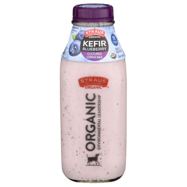 Straus Organic Blueberry Lowfat Kefir