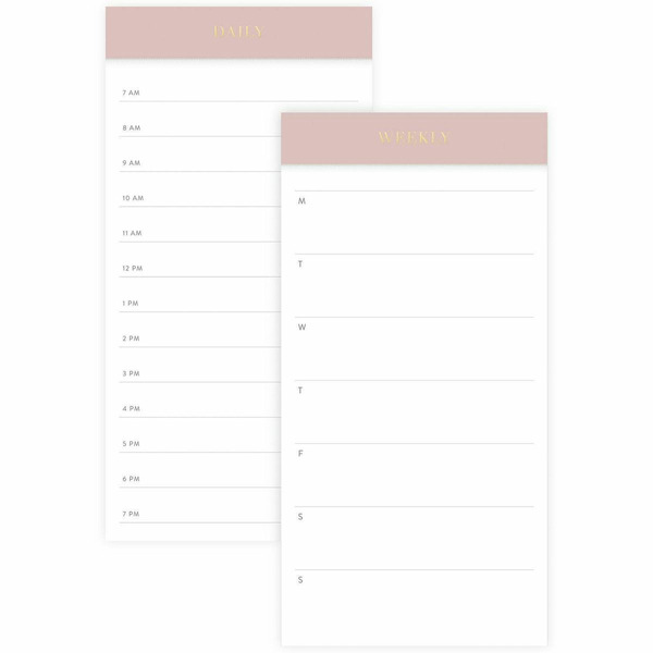 Sugar Paper Essentials Undated Weekly & Dated Daily Planning Notepad Set