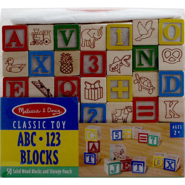 Melissa & Doug Classic Toy, ABC, 123 Blocks Same-Day Delivery or