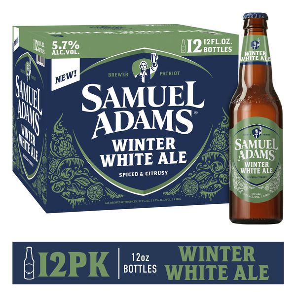 Samuel Adams Winter White Ale Seasonal Beer (12 fl. oz. Bottle