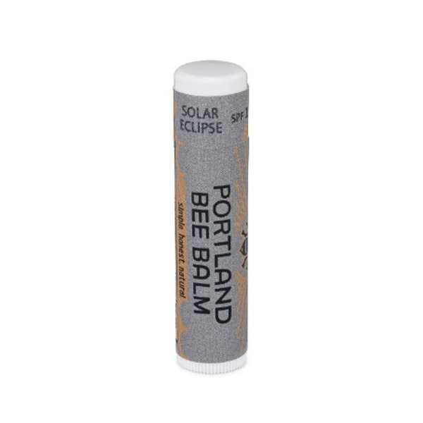 Portland Bee Balm Lip Balm, Solar Eclipse, Unscented, SPF 15 Same
