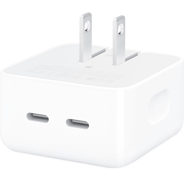Apple 35W Dual USB-C Port Adaptador de Corriente Compacto