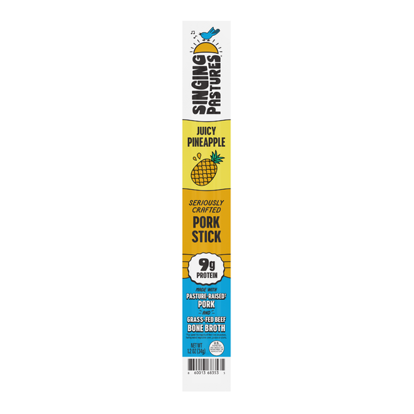 Singing Pastures Juicy Pineapple Pork Jerky Stick Same-Day