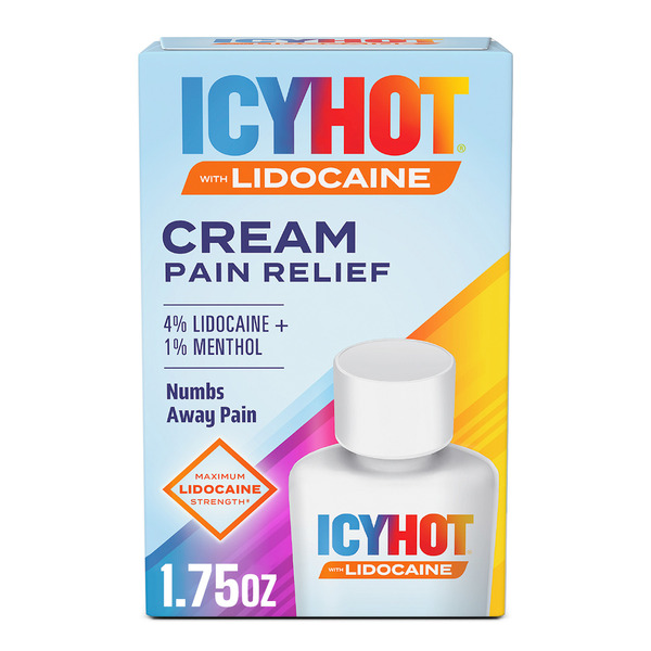 Icy Hot Lidocaine Max Strength Pain Relief Cream, 1.75 oz. Same