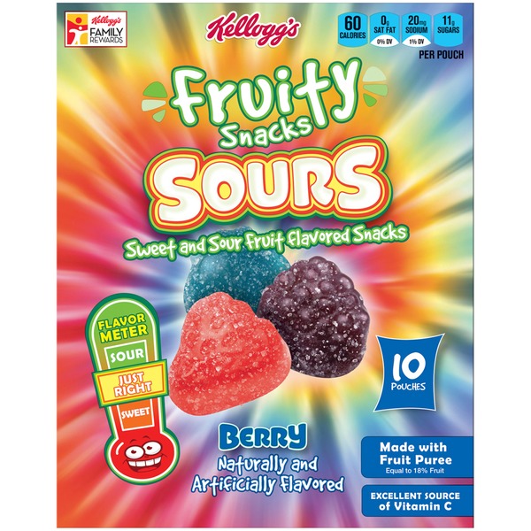 Kellogg's Sours Berry Fruit Flavored Snacks from Safeway Instacart