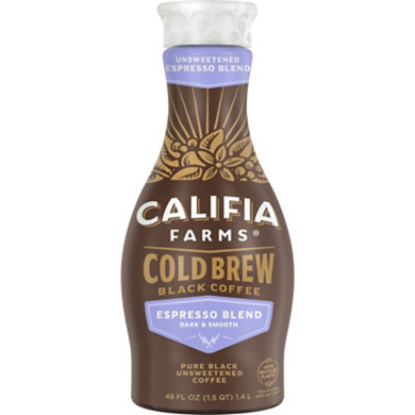 Califia Farms Pure Black Espresso Blend Cold Brew Coffee