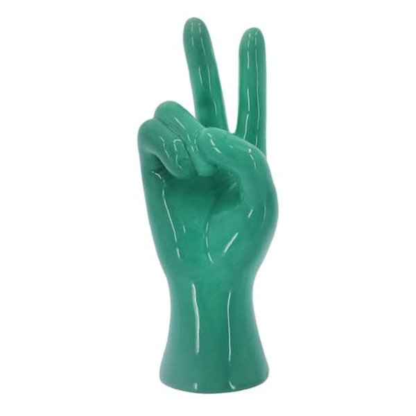 Ashland Ceramic Peace Sign - Blue