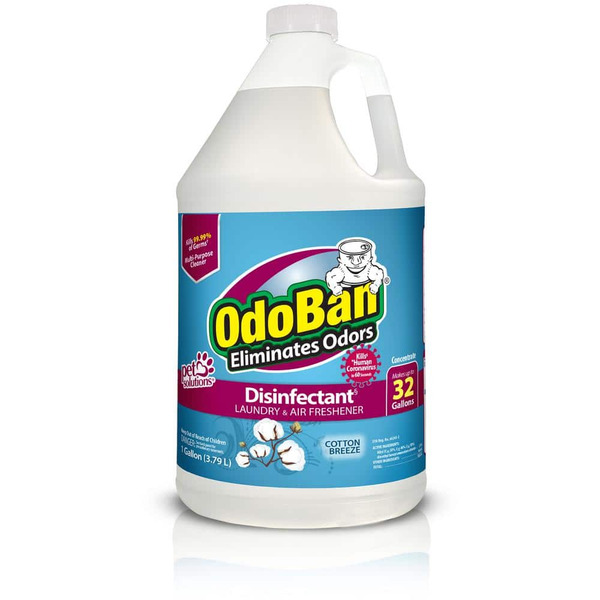 Odoban 1 Gal. Cotton Breeze Disinfectant And Odor Eliminator, Fabric Freshener, Mold Control, Multi-purpose Cleaner Concentrate