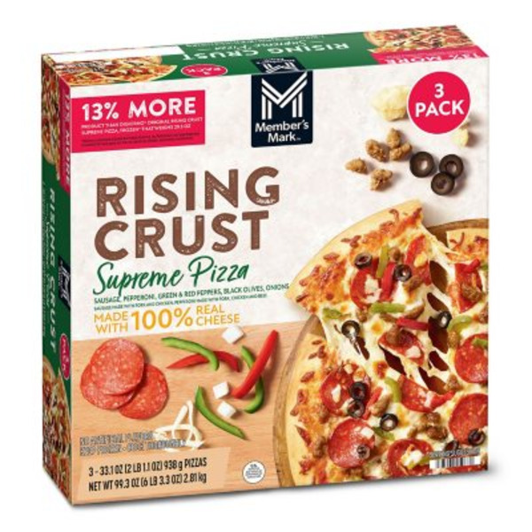 Member's Mark Supreme Sausage Pepperoni Green & Red Peppers
