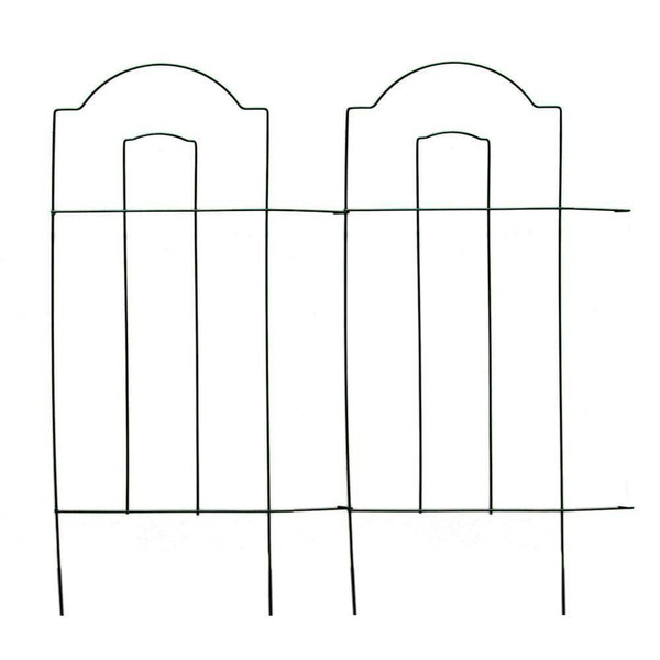Vigoro 28 In. H X 10 Ft. L Cathedral Steel Wire Folding Garden Fence
