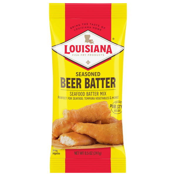 Louisiana Fish Fry Products Seasoned Beer Batter Seafood Batter Mix