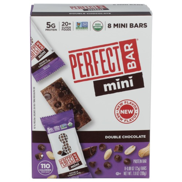 Perfect Bar Organic Double Chocolate Mini Bars 8 Pack