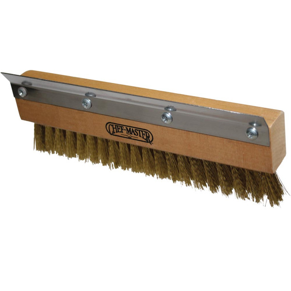 Chef Master - #90046 Classic Pizza Oven Brush Replacement, Head Brass Bristles, 10"  - 1 Ea