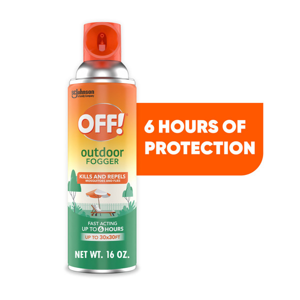 OFF! Backyard Outdoor Fogger, Bug Repellent Fog For Mosquitoes, Flies And More, 16 Oz.