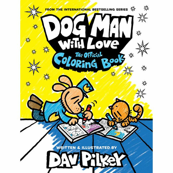 Dog Man With Love: The Official Coloring Book (Paperback) - Dav Pilkey