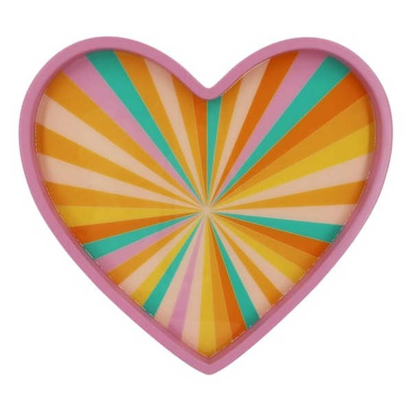 Ashland Heart Decorative Tray - Pink