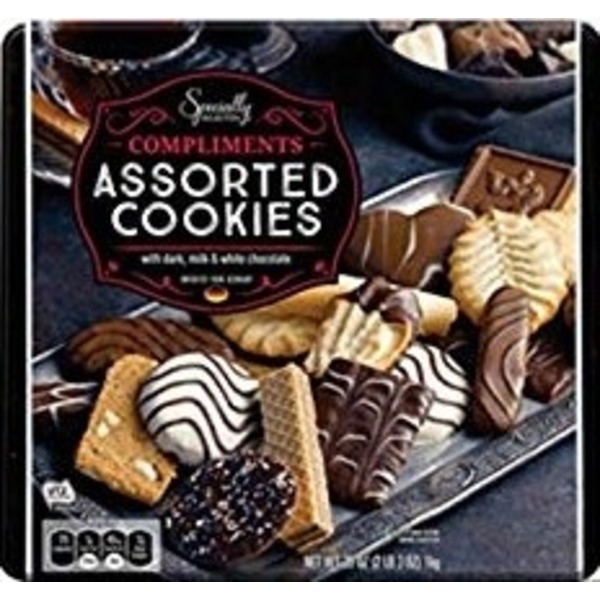 Specially Selected Compliments Assorted Cookie Tin (35 oz) from ALDI