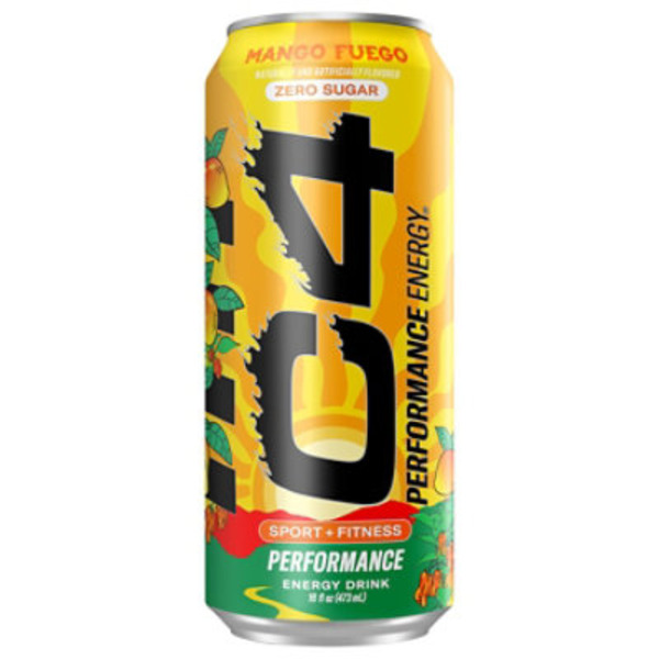 C4 Zero Sugar Mango Fuego Performance Energy Drink