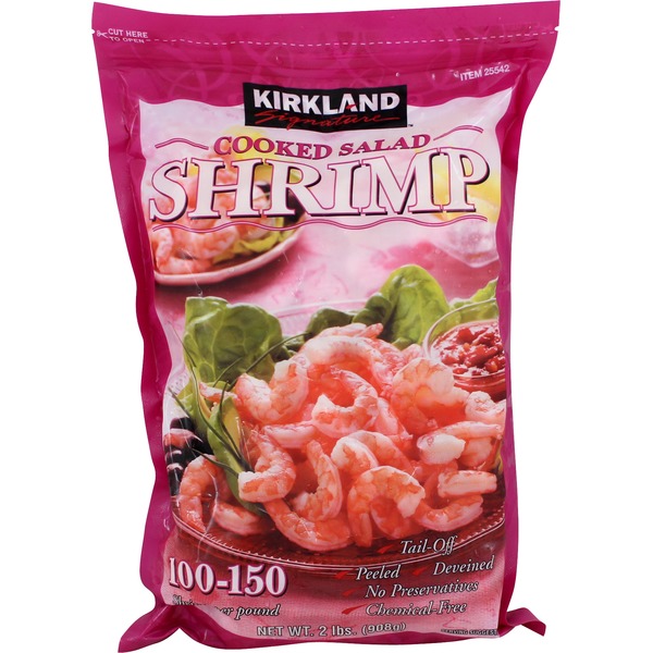 Kirkland Signature Cooked Shrimp Farm Raised, 2 lb (2 lb) from Costco