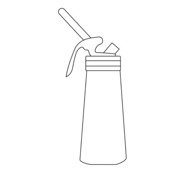 Mr BBQ - Whipped Cream Dispenser, holds 0.5L