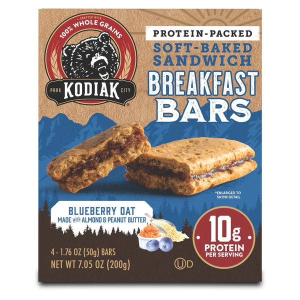 Kodiak Breakfast Bars, Blueberry Oat, Soft-Baked Sandwich