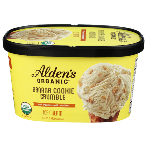 Alden's Organic Banana Cookie Crumble Ice Cream
