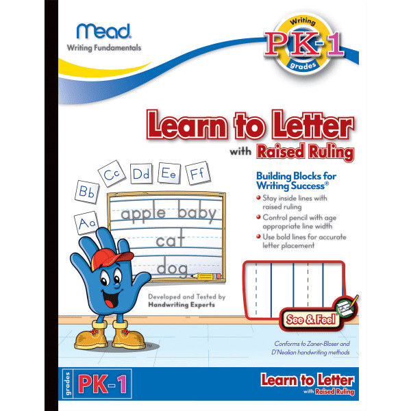 Mead 40-Sheets Learn to Letter Kids' Writing Tablet