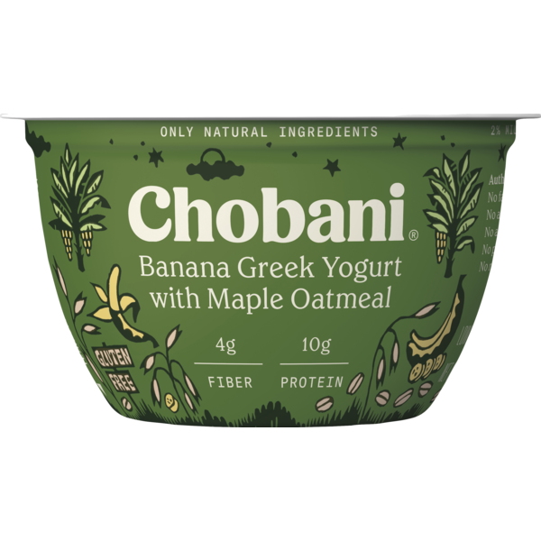 Chobani Banana Greek Yogurt with Maple Oatmeal (5.3 oz) Instacart