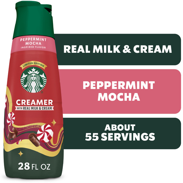Starbucks Peppermint Mocha Flavored Coffee Creamer Same-Day