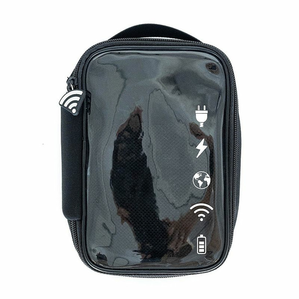 MYTAGALONGS Small Icons Clarity Tech Organizer, 5 x 7 x 2.25 in - Black