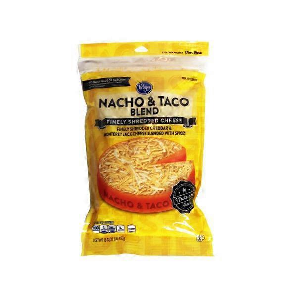 Kroger Finely Shredded Cheddar & Monterey Jack Cheese Blended With