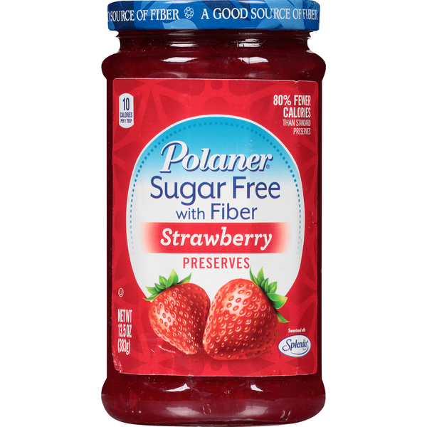 Polaner Preserves, Sugar Free, with Fiber, Strawberry Same-Day