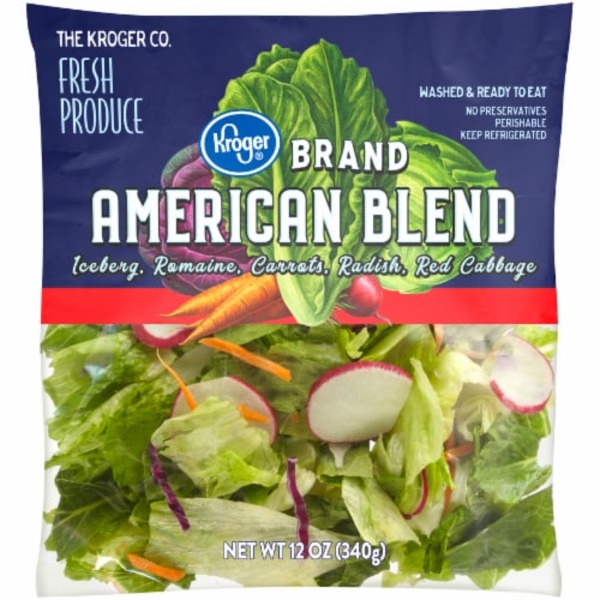 Kroger Fresh Selections American Blend; Romain Lettuce, Iceberg Lettuce