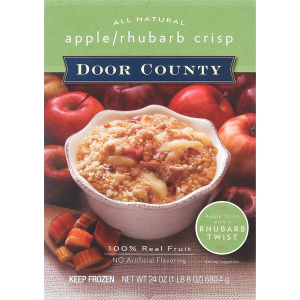 Door County Apple/Rhubarb Crisp, All Natural Same-Day Delivery or