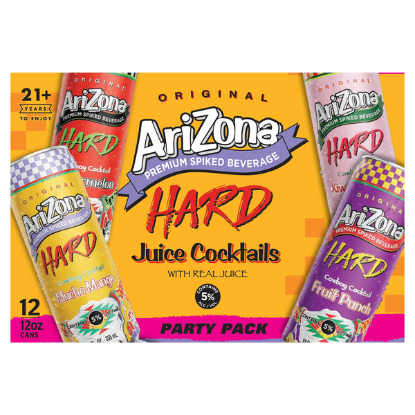 Arizona hill's AriZona Original Hard Juice Cocktails Premium Spiked Beverage Same