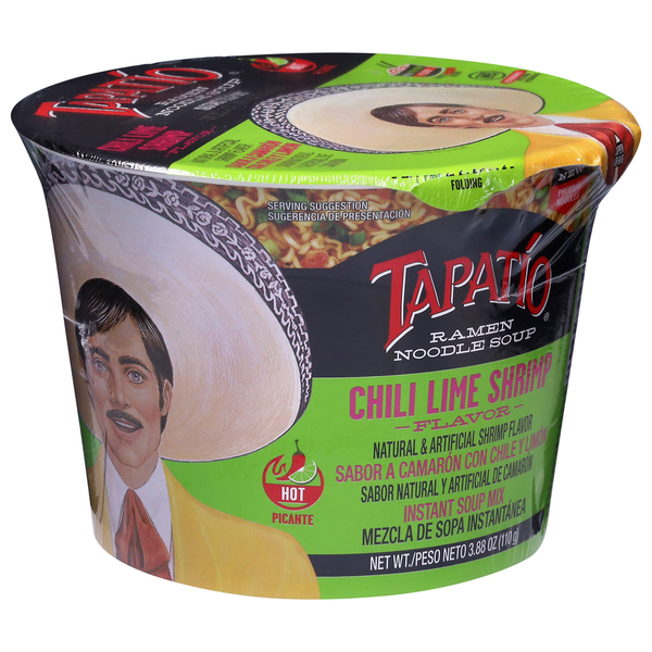 Tapatio Hot Chili Lime Shrimp Flavor Ramen Noodle Soup