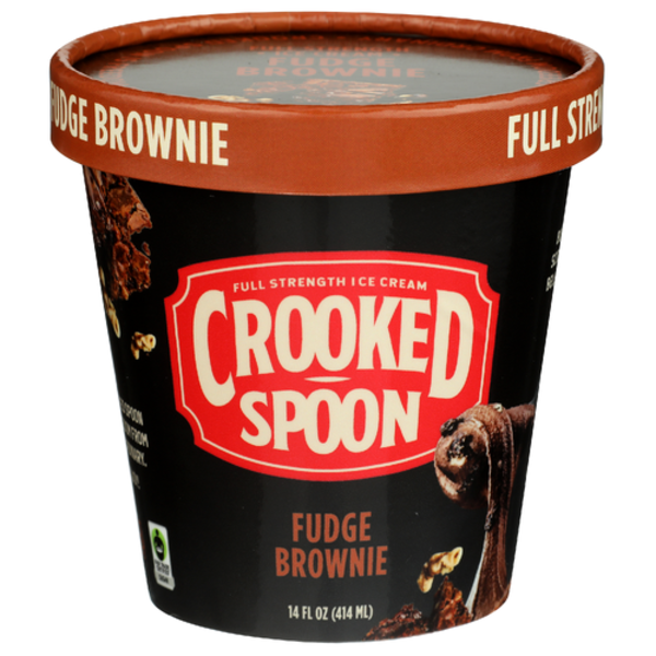Crooked Spoon Ice Cream Fudge Brownie Full Strength Ice Cream