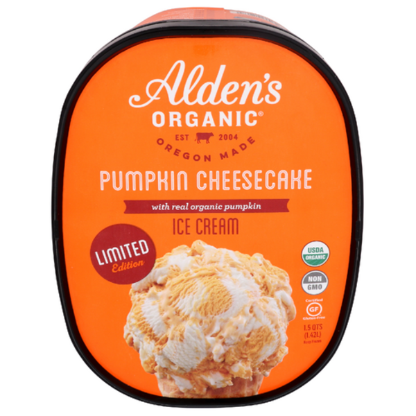 Alden's Organic Pumpkin Cheesecake Ice Cream