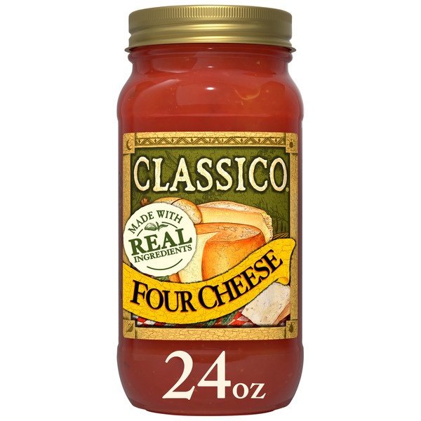 Classico Four Cheese Tomato Spaghetti Pasta Sauce