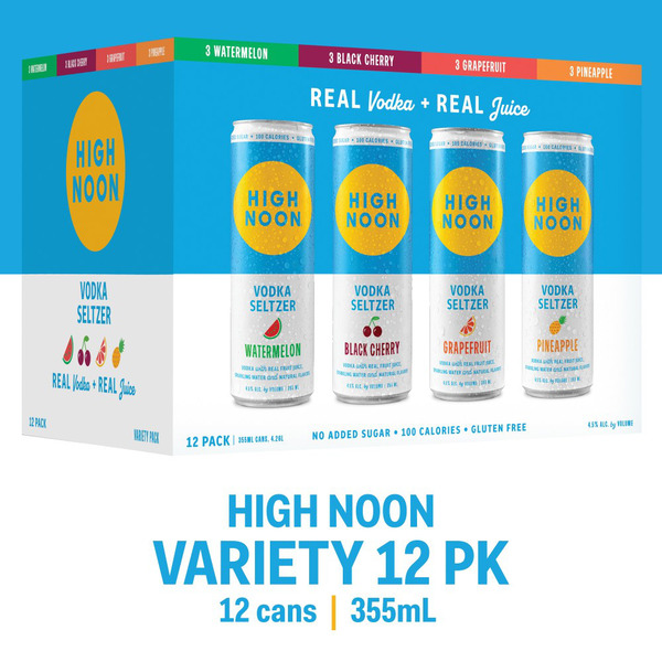 noonページ High Noon Vodka Hard Seltzer Variety Pack Same-Day Delivery or