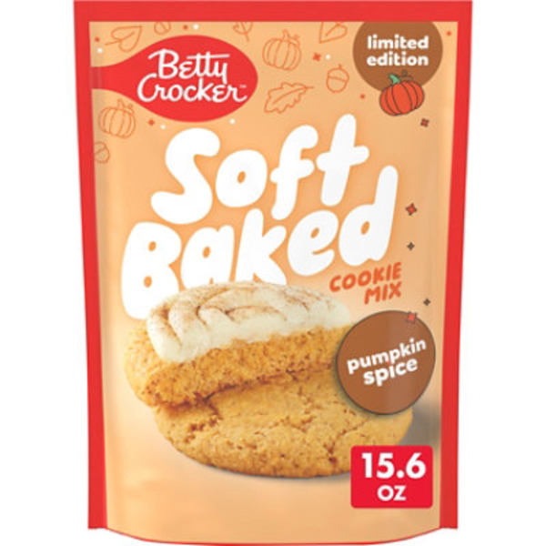 Betty Crocker Soft Baked Pumpkin Spice Flavored Cookie Mix