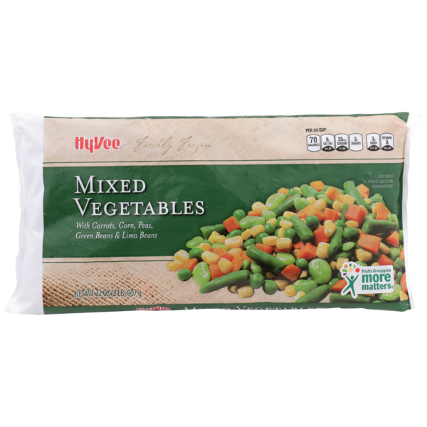HyVee Freshly Frozen Mixed Vegetables With Carrots, Corn, Peas, Green