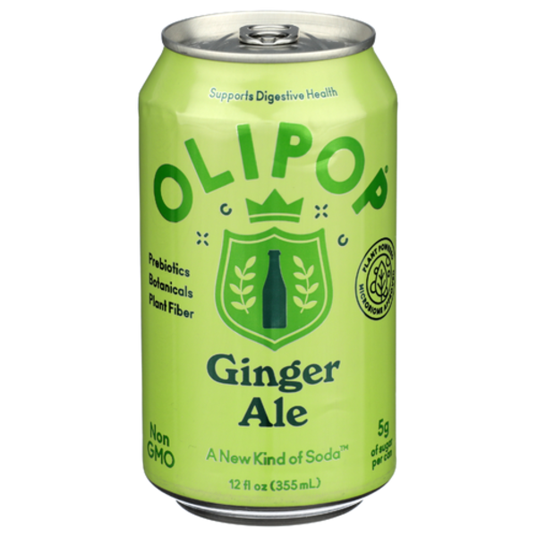 Olipop Ginger Ale Prebiotic Sparkling Tonic